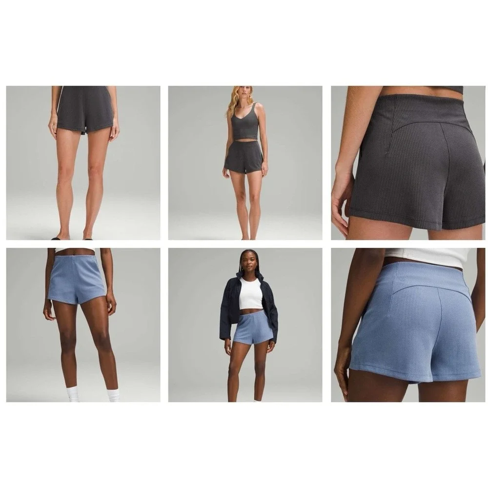 Lululemon Softstreme Ribbed High Rise Shorts 2